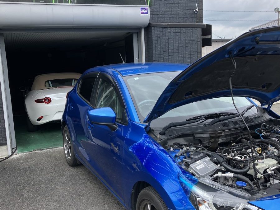 本日は1.5のデミオ様でした。85,000ｋｍオーバ～