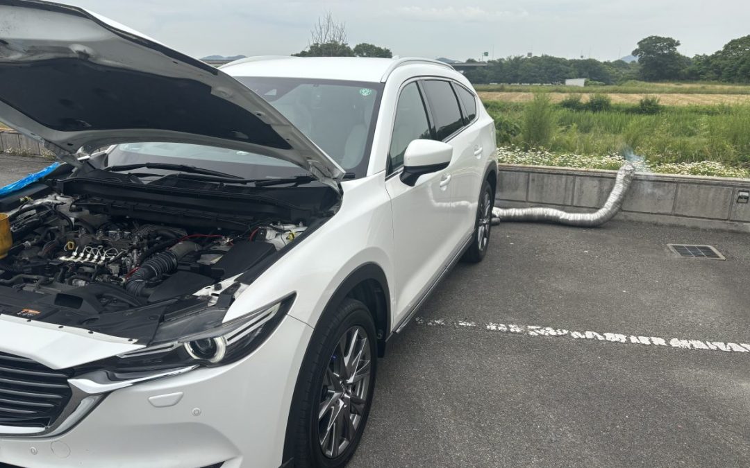 本日の朝一様は、CX-8 80,000kmでございました。