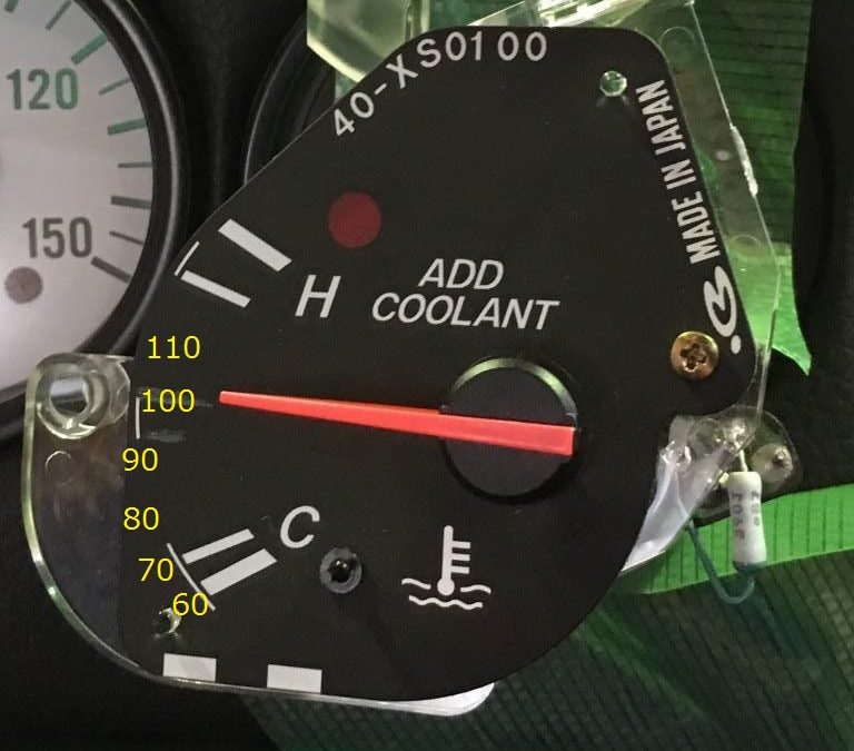 水温計がリニアに動いた２