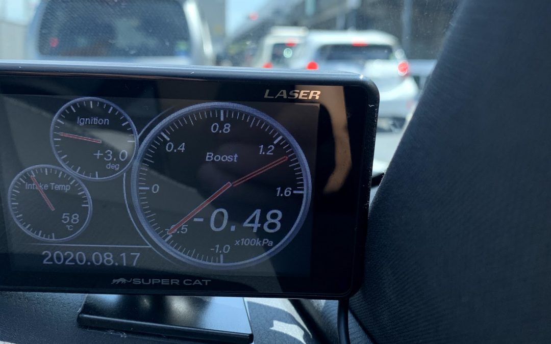 MAZDA6 25T S Package 渋滞時の吸気温度　最高ブースト 1.34 k　燃費改善の糸口
