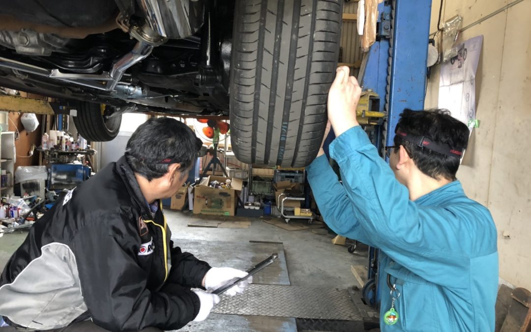 もちろん、FC3Sのアライメント調整をして